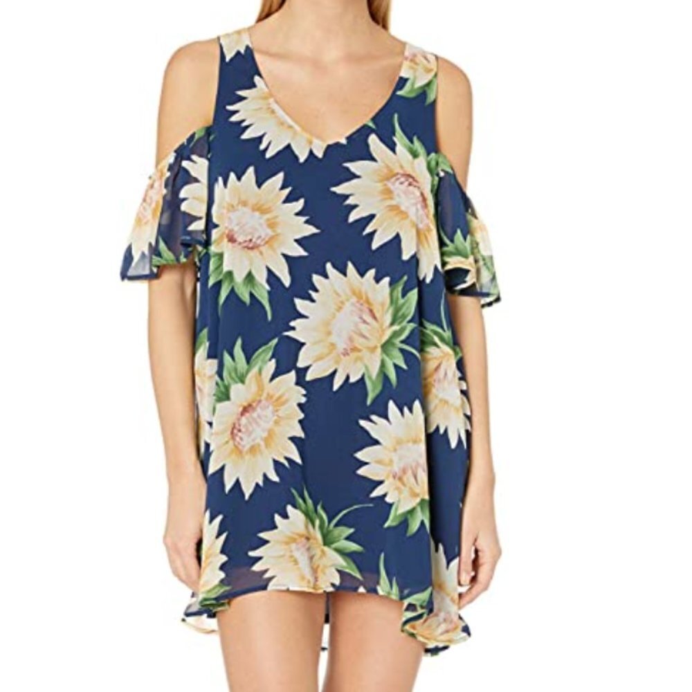 Show Me Your MuMu Off the Shoulder Mini Dress Birdie Size Small